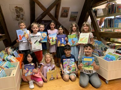 Kindergarten in den Krautgärten - Besuch in der Bücherei